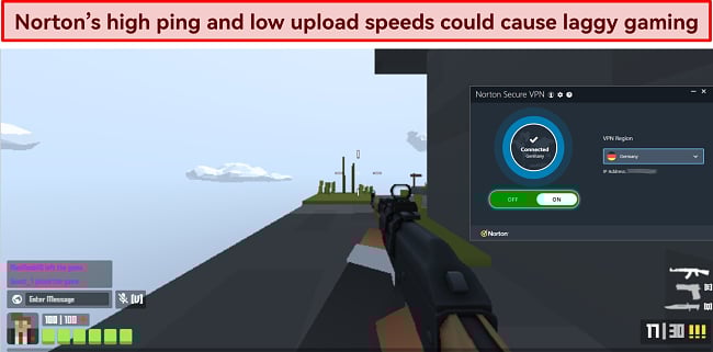 Screenshot gaming with Norton Secure VPN